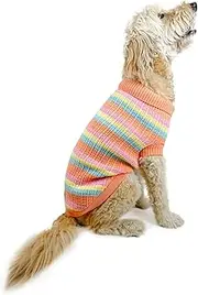 Huskimo Dog Jumper Soho Knit Sherbert 52.5cm – Soft Dog Sweater, Stretch Fit, Machine Washable, Winter Dog Clothing, 6 Sizes