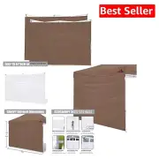 Elegant Brown 3-Pack Canopy Sun Wall - Perfect for 10x10 Outdoor Gatherings
