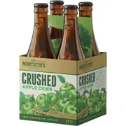 Monteith's Brewing Co. Crushed Apple Cider Bottles 4x330mL Pack