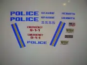 Sea Side New Jersey Police Car Decals 1: 64 two for one money