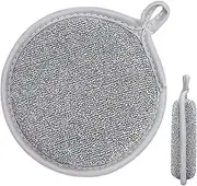 Multipurpose Wire Dishwashing Rags,Double-Sided Silver Wire Sponge Wipe - Multipurpose Dishwashing Rag for Home Kitchen Sinks Wet and Dry Use