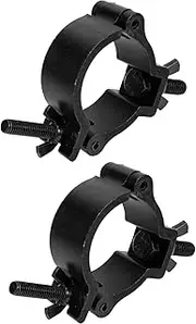 HEATSHAKING 2Pcs Aluminum Alloy Stage Light Clamps Wear Resistant Truss Hooks for LED Moving Head Lamps and Secure Lamp Accessories for Stage Lighting