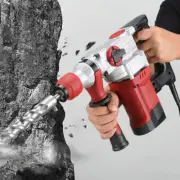 Brushless Cordless Electric Pick Hammer Drill Combo Kit with Battery & Charger