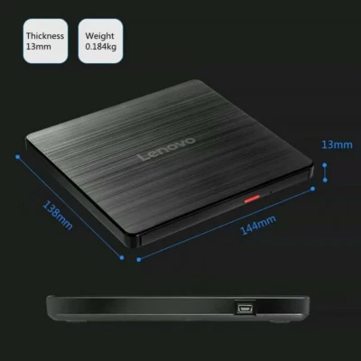 1pc USB2.0,Optical Burner Player For Laptop PC GP70N External CD/DVD Drive