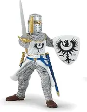 PAPO Medieval-Fantasy Figurine, 39946 White Knight with Sword, Multicolour