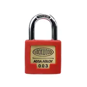 Lockwood 325 Series 35mm Padlock Fire Key with Red Silicone Jacket