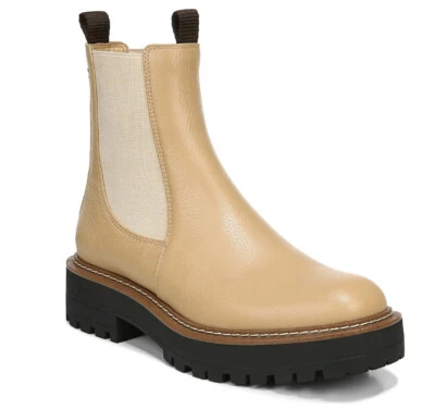 NIB - Sam Edelman Laguna Waterproof Lug Sole Leather Women Boots Sz 8.5 -9 -9.5