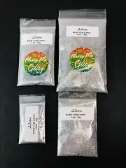 Mercy Me Glitz Silver #0100 Metallic Glitter 1/128 0.2mm .5, 1, 2, 4oz