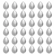 Fishing Lure Blades 0.9x0.6",50 Pack Willowleaf Lure Making for DIY Bait, Silver