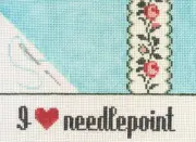 I Love Needlepoint Hand Painted Needlepoint Canvas