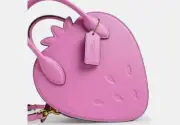 Coach Strawberry Bag In Regenerative Leather CAM57