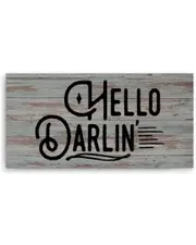 Ready2HangArt Hello Darlin Wrapped Canvas Wall Art by Olivia Rose