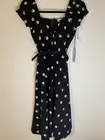 Unique Vintage Strawberry Dress Pin Up Rockabilly Whimsy Goth Size XS/2 NWT