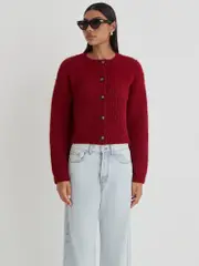 Drew Cardigan In Red AU 12