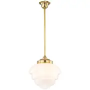 Fairfield Pendants Lights Brass Retro Art Deco Lighting Beehive Period Inspirations