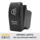 Driving Lights LASER ETCHED Rocker Switch - NO LED 12v 24v Toggle On-Off SPST