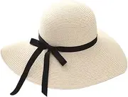 [Generic] New Simple Foldable Wide Brim Floppy Girls Straw Hat Sun Hat Beach Women Summer Hat Shortwave Light Protect Travel Cap