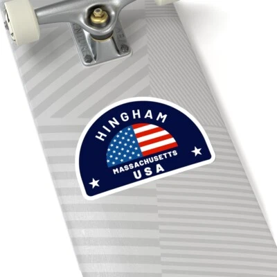 Hingham, Massachusetts - Kiss-Cut Stickers