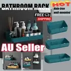 Storage Wall Mount Organiser Kitchen Shower Caddy Rack Holder Bathroom Shelf GV