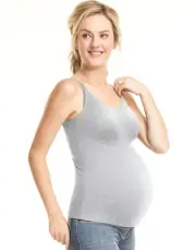 PLAYTEX Women's Maternity-Nursing Wireless Cami w/ Built in Bra M,Heather Marie