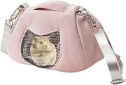 Hamster Travel Cage - Breathable Outdoor Portable Pouch,Portable Breathable Lightweight Washable Pouch for Hamster Rabbits Bunny Hedgehog Squirrel