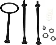 STARTIST Cake Stand Handle,Fruit Plate Heavy Duty Round Hardware Rod,Stand Holder,3 Tier Round Metal Cake Stand Holder for Anniversary, Black