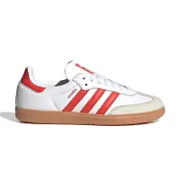 在飛比找Yahoo奇摩購物中心優惠-Adidas Samba OG W 女鞋 白紅色 經典 復古