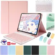 For iPad 10th 9th 7th 6th Gen Air Pro 2024 With Bluetooth Keyboard Case Cover