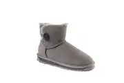 OZWEAR UGG Classic Mini Button Boots (Water Resistant) - Grey