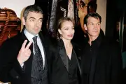 Actors Rowan Atkinson Kristin Scott Thomas Patrick Swayze arrive U- Old Photo