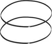 uxcell 2pcs 450XL Rubber Timing Belt 225 Teeth 10mm Width 5.08mm Pitch Synchronous Closed Loop Geared Drive Belt Black for Industrial