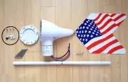 Body+Slip Ring+Tail for Patriot-WZ To Build Wind Turbine Generator Kit