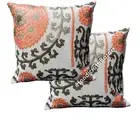 Home Decor Throw Cushion CaseCotton Cushion Cover Floral Suzani Pillow Cover