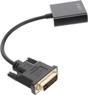 Angoily Dvi to Vga Adapter Cable Dvi-d to Vga Converter PVC Shielded No Driver for Displays