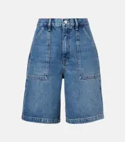 [Frame] Frame Mid-rise denim shorts 30 blue