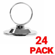 24x Ring Menu Placecard Holder 45mm Chrome Number Sign Table Wedding Name Tag