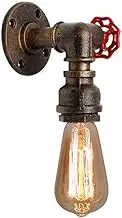 Water Pipe Wall Light Vintage Industrial Wall Lamp Retro Metal Wall Sconce Steampunk Rustic Style E27 Lampe Socket for Home Hall Kitchen Restaurant Loft Decor Pub Cafe Hotel