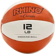 Champion Sports Exercise Medicine Balls, Leather with No-Slip Grip - Weighted Med Ball Set for Weight Training, Stability, Plyometrics, Cross Training, Core Strength - Multiple Styles