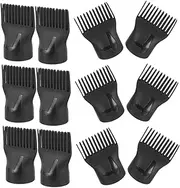 FRCOLOR Professional Hair Dryer Diffuser Combs Set 15pcs Blowout Brush Attachment for Hair Dryers Sturdy Material