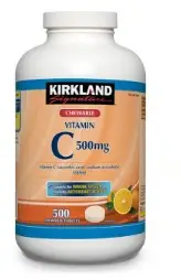 Kirkland Signature Chewable VitaminC 500mg 500 tablet Boost Immune System Health
