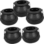 WOONEKY Halloween Candy Holder Witch Style Cute Hand Basket Mini Cauldrons for Halloween Dec