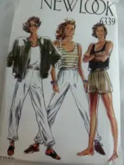 New Look 6339, sizes 8 10 12 14 16 jacket top pants shorts jacket UNCUT