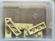LEGO Parts - Tan Plate 1 x 3 - No 3623 - QTY 5