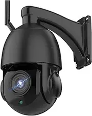 8MP 4K Outdoor PTZ Camera - 30X Zoom, WiFi/POE, AI Tracking, Red Light, 100m Night Vision, Metal Housing​(US Plug,POE WiFi Add 128G)