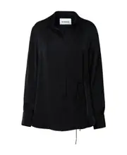 Jil Sander Side-Tie Buttoned Shirt DE34 Black
