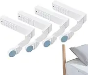Bed Sheet Holder Strap, Sheet Holder Strap for Bedding | Bedding Clip Bed Sheet Holder, 4 Portable Bed Sheet Fastener for Mattress Protector, Sofa Cushion