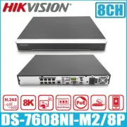 New Hikvision DS-7608NI-M2/8P 8CH 8POE 2HDD 32MP Dual-Stream Recording Ultra NVR