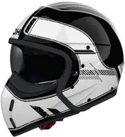 Airoh J 110 Raster Helmet, black-white, Size M for Men Black White