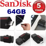 64GB USB Flash Drive Sandisk Dual Micro USB 3.0 Memory Stick OTG Android Phone