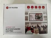 AV Access 4K HDMI Fiber KVM Extender Over IP 550m/1800ft Zero Latency 4KIP500F